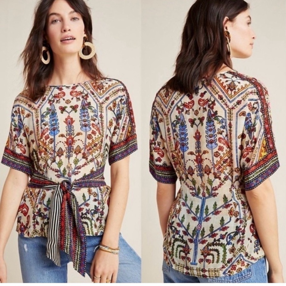 Boho Floral Print Women Top
